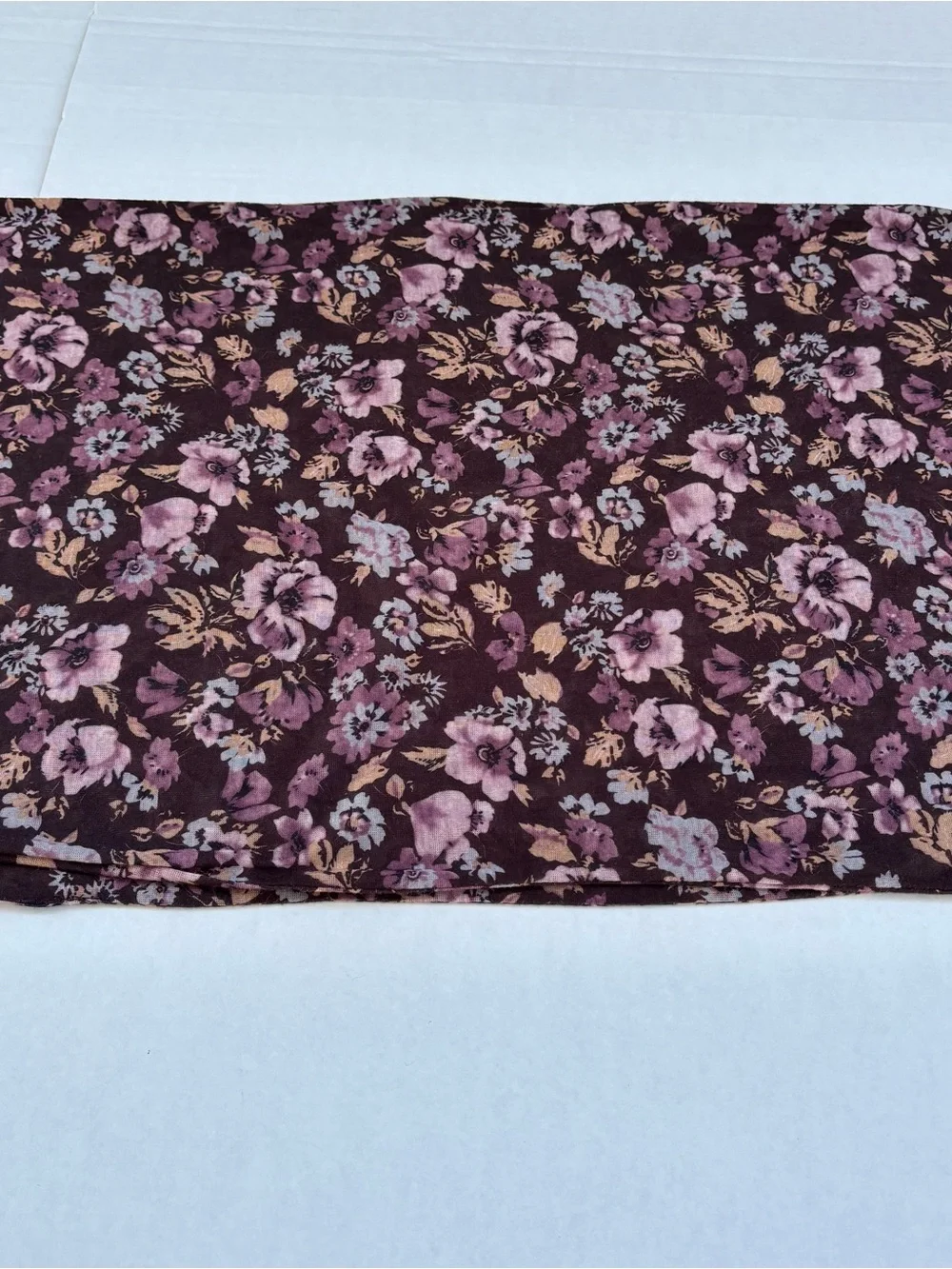 Sonoma Life + Style Floral Burgundy & Flowers infinity scarf Gorgeous!